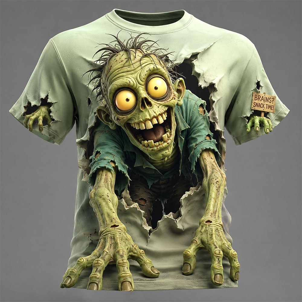 Zombie Snacks - Męska koszulka z krótkim rękawem na