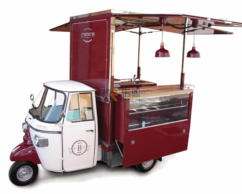 Food Truck With Snacks - Wielofunkcyjne wózki do kawy Przyczepa do