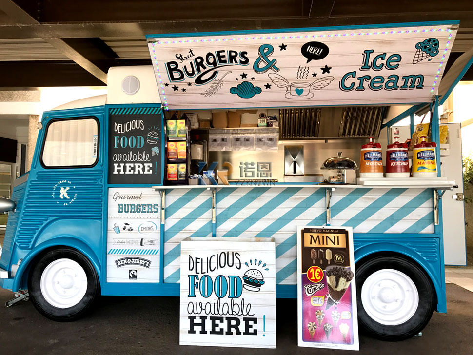 Food Truck With Snacks - Elektryczna ciężarówka do lodów Fast Food