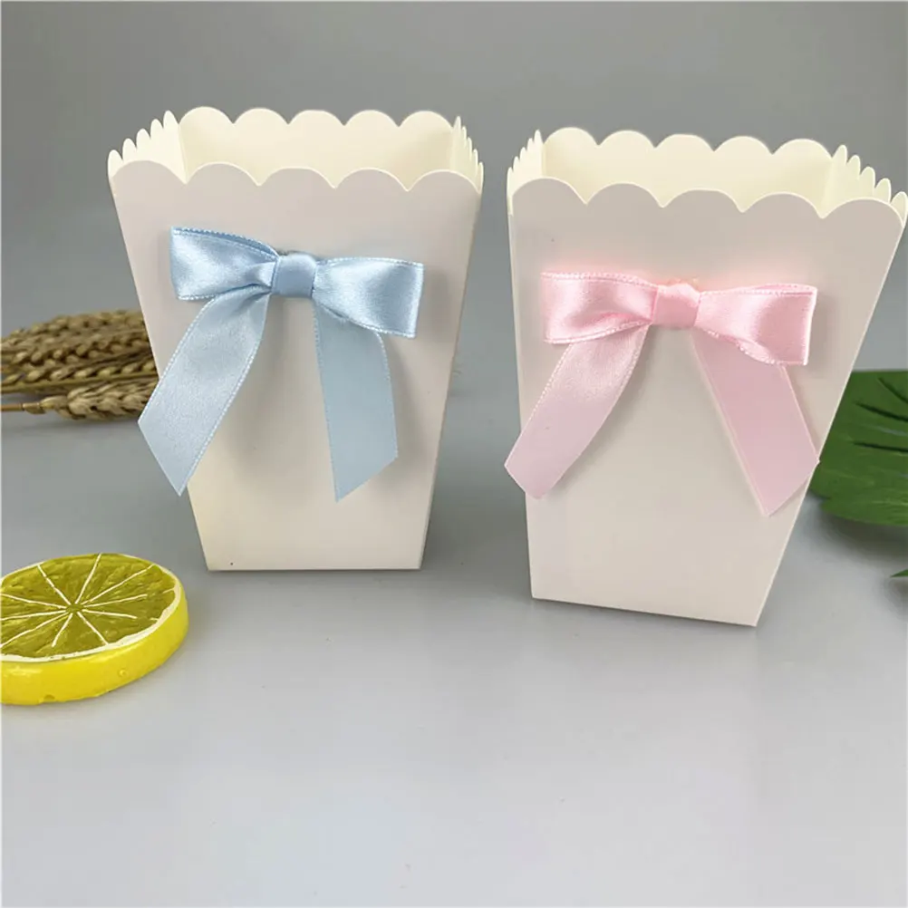 12szt Różowa kokardka Pudełko  – Food Snacks For Baby Shower recenzja i cena