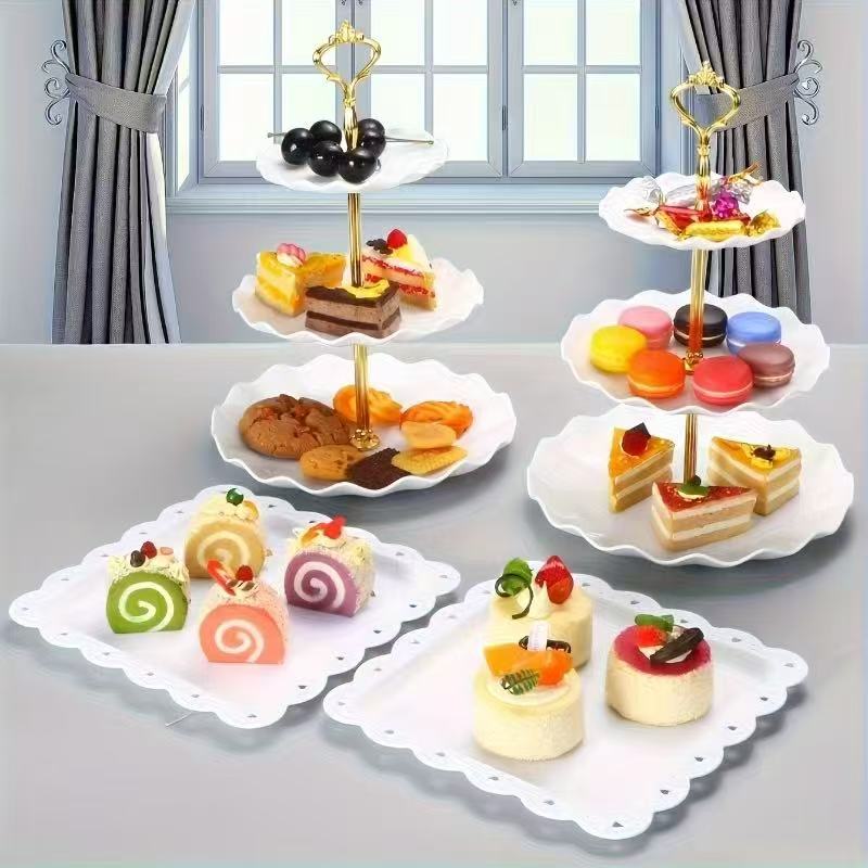 Zestaw dekoracyjnych tacek na  – Food Snacks For Baby Shower recenzja i cena